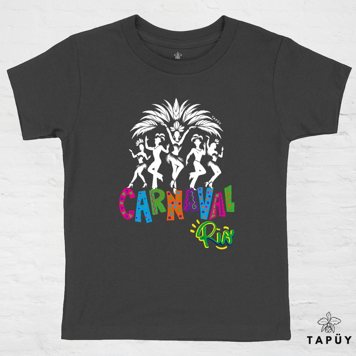 T-Shirt Enfant Carnaval de Rio Noir / 4-6 de la marque Tapüy