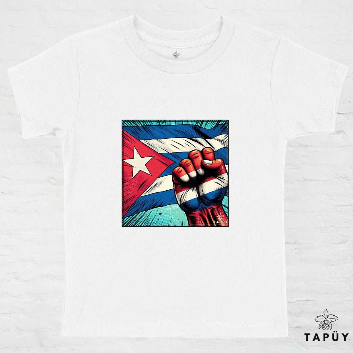 T-Shirt Enfant Comics Viva Cuba Blanc / 4-6 de la marque Tapüy