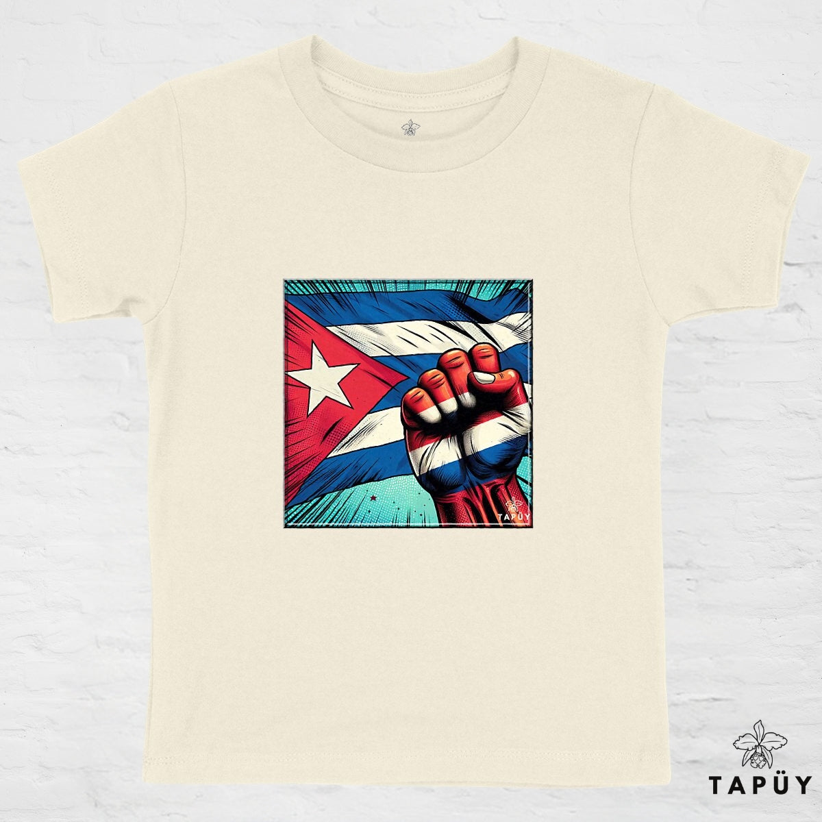 T-Shirt Enfant Comics Viva Cuba Naturel / 4-6 de la marque Tapüy