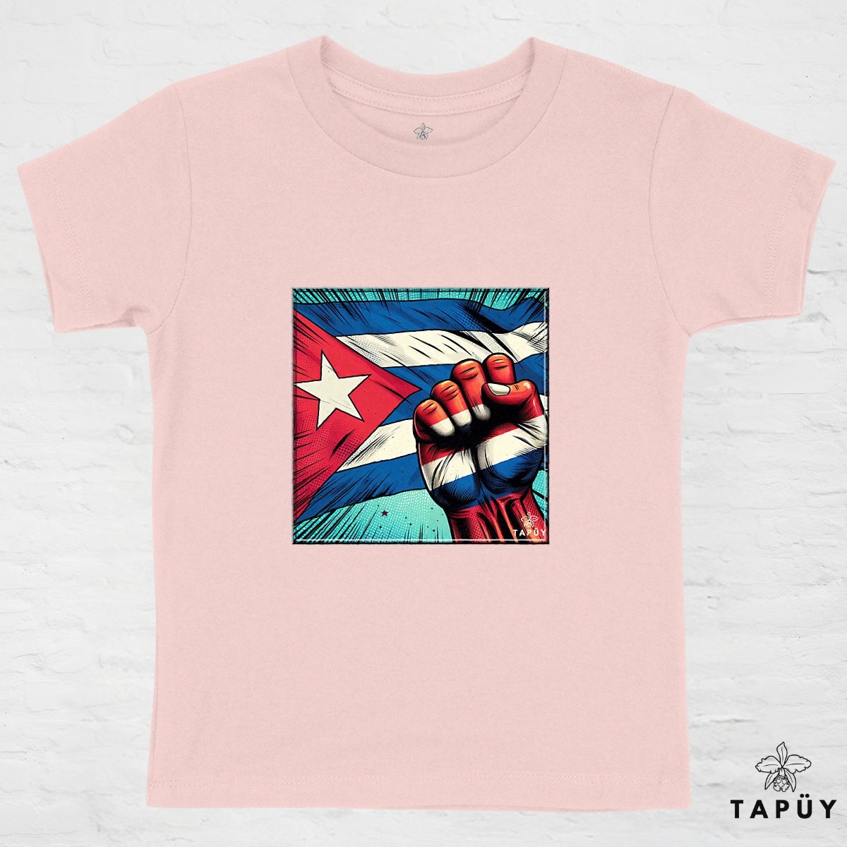 T-Shirt Enfant Comics Viva Cuba Rose / 4-6 de la marque Tapüy