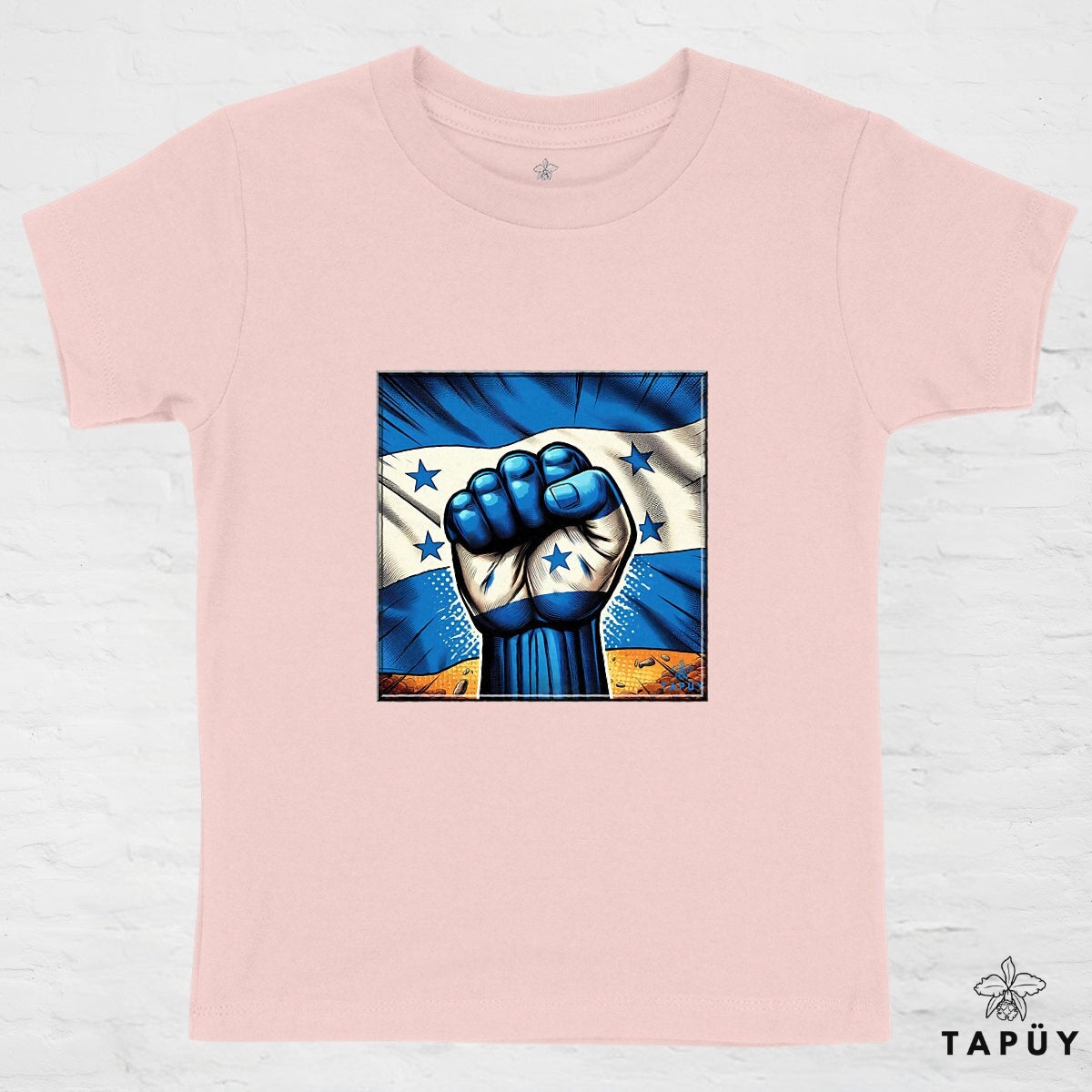 T-Shirt Enfant Comics Viva Honduras Rose / 4-6 de la marque Tapüy