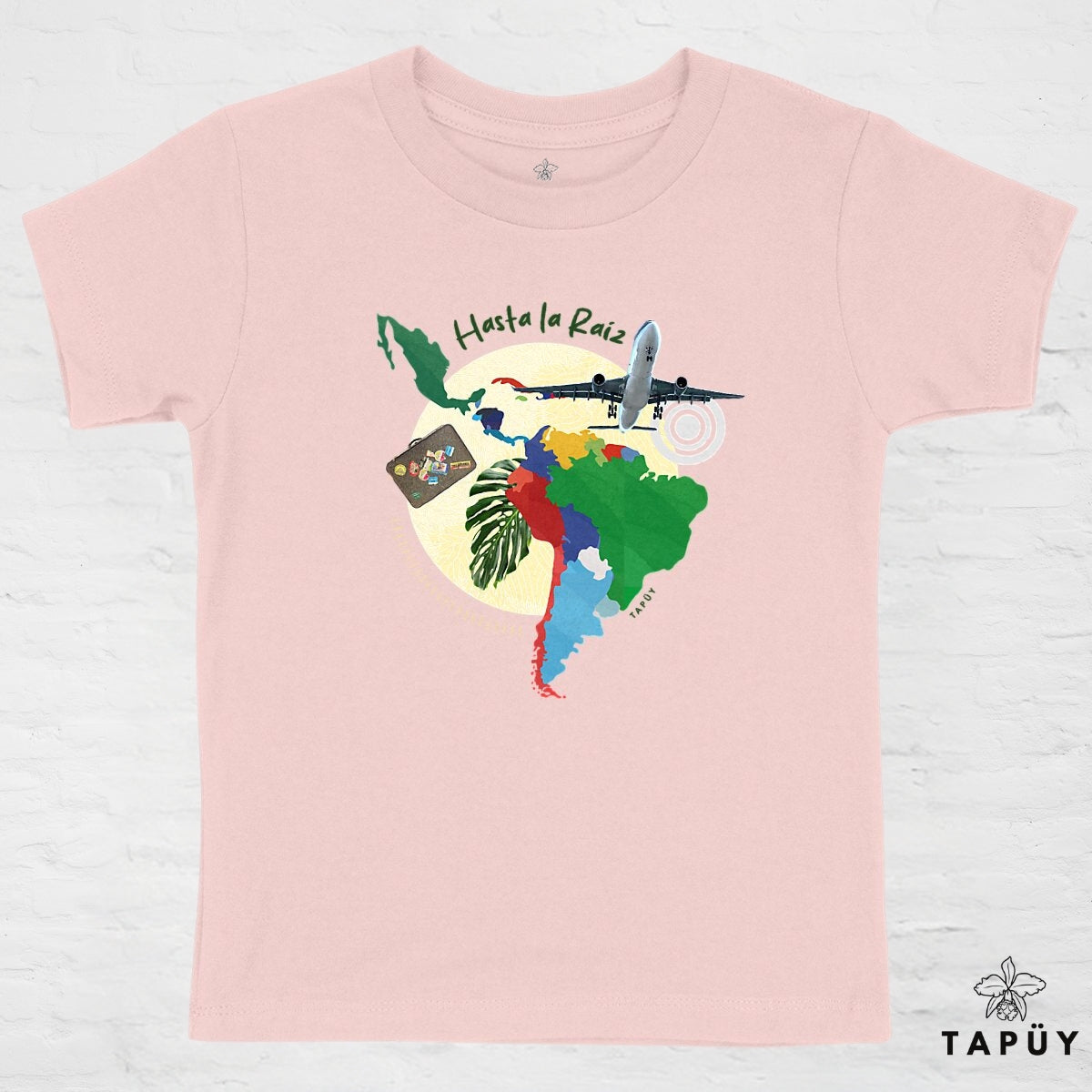 T-Shirt Enfant Hasta La Raíz Rose / 4-6 de la marque Tapüy