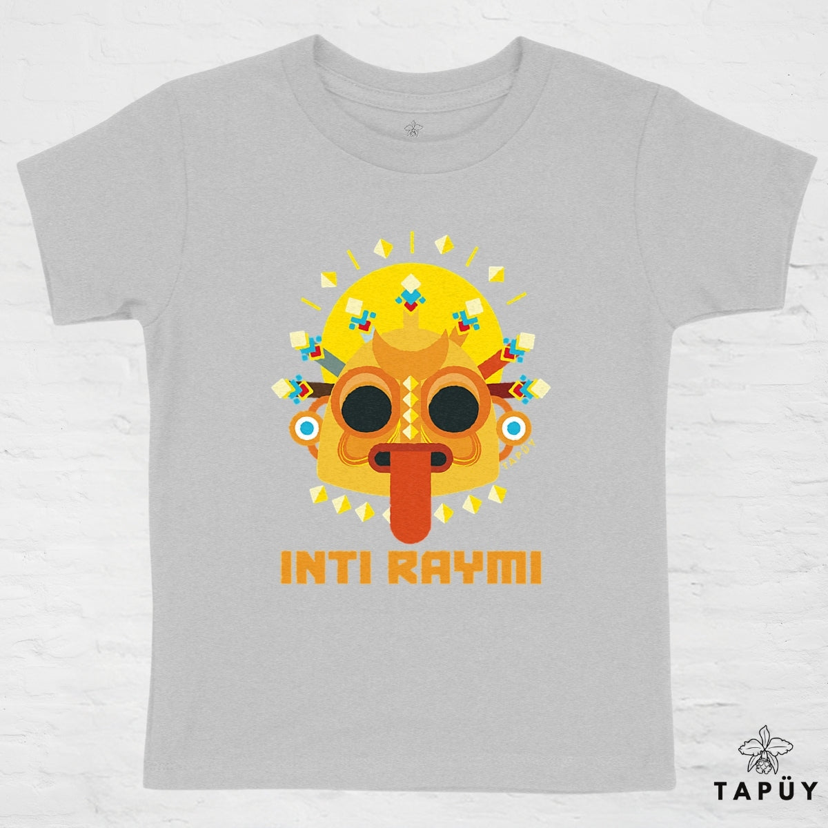 T-Shirt Enfant Inti Raymi Gris / 4-6 de la marque Tapüy