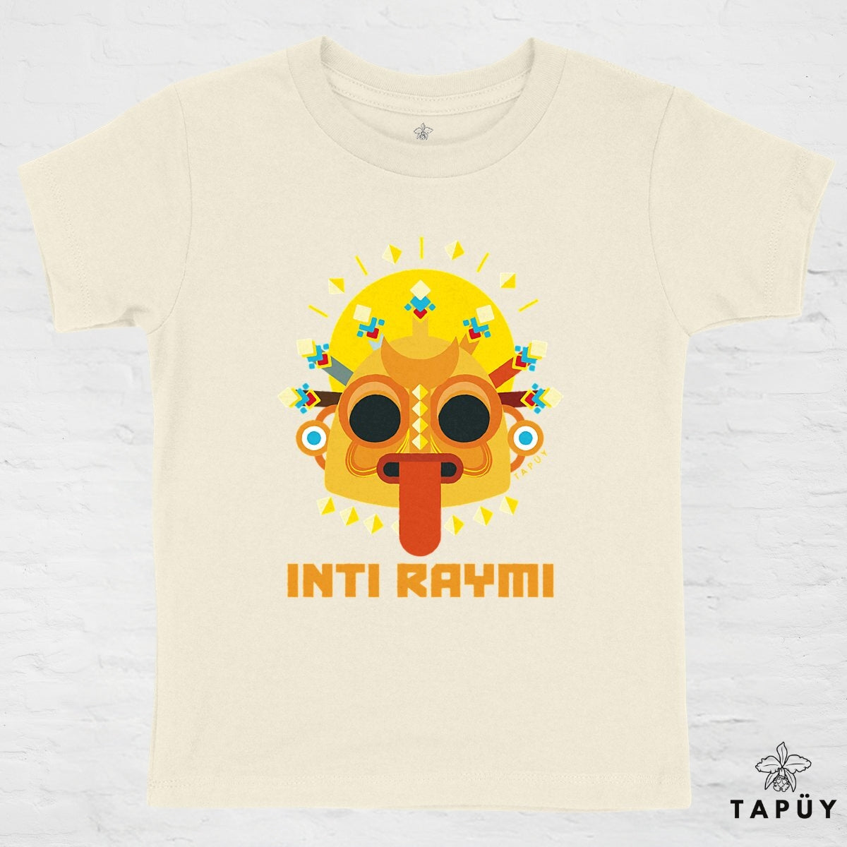 T-Shirt Enfant Inti Raymi Naturel / 4-6 de la marque Tapüy