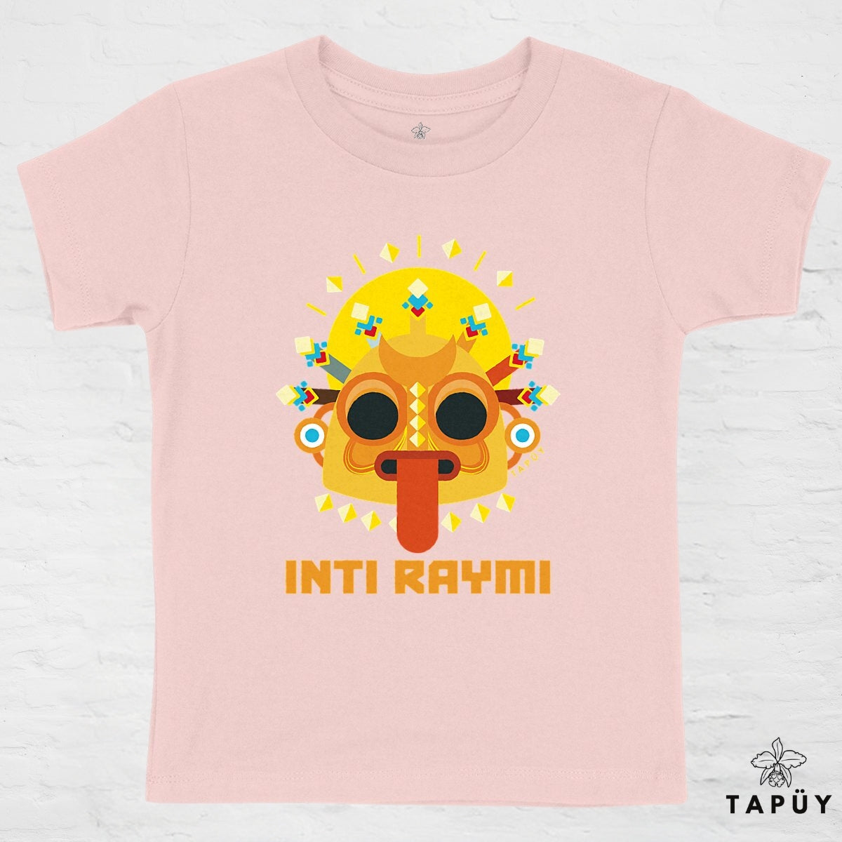 T-Shirt Enfant Inti Raymi Rose / 4-6 de la marque Tapüy