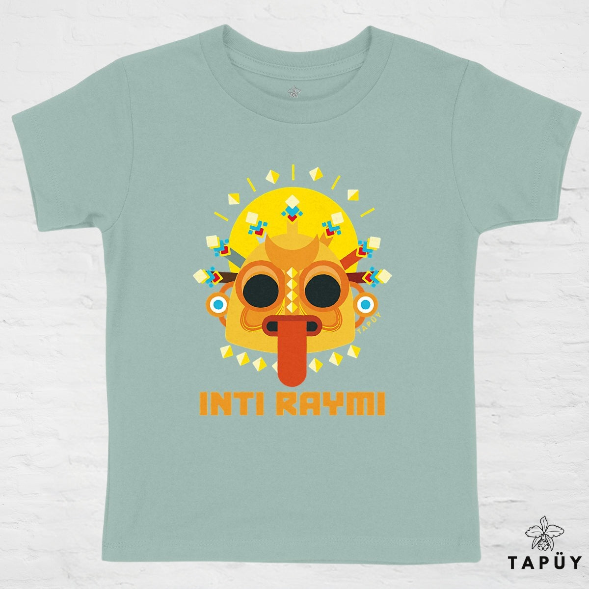 T-Shirt Enfant Inti Raymi Vert / 4-6 de la marque Tapüy