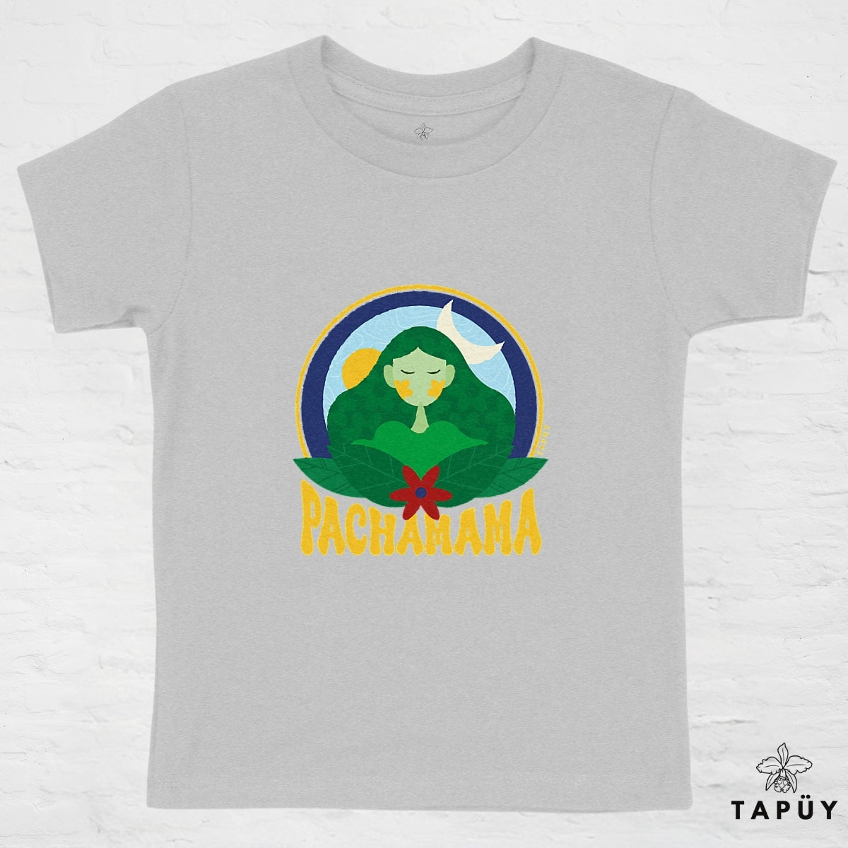 T-Shirt Enfant Pachamama Gris / 4-6 de la marque Tapüy