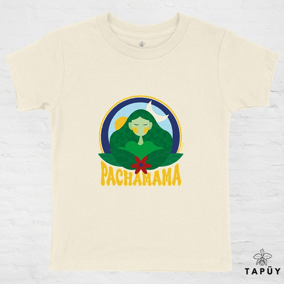 T-Shirt Enfant Pachamama Naturel / 4-6 de la marque Tapüy