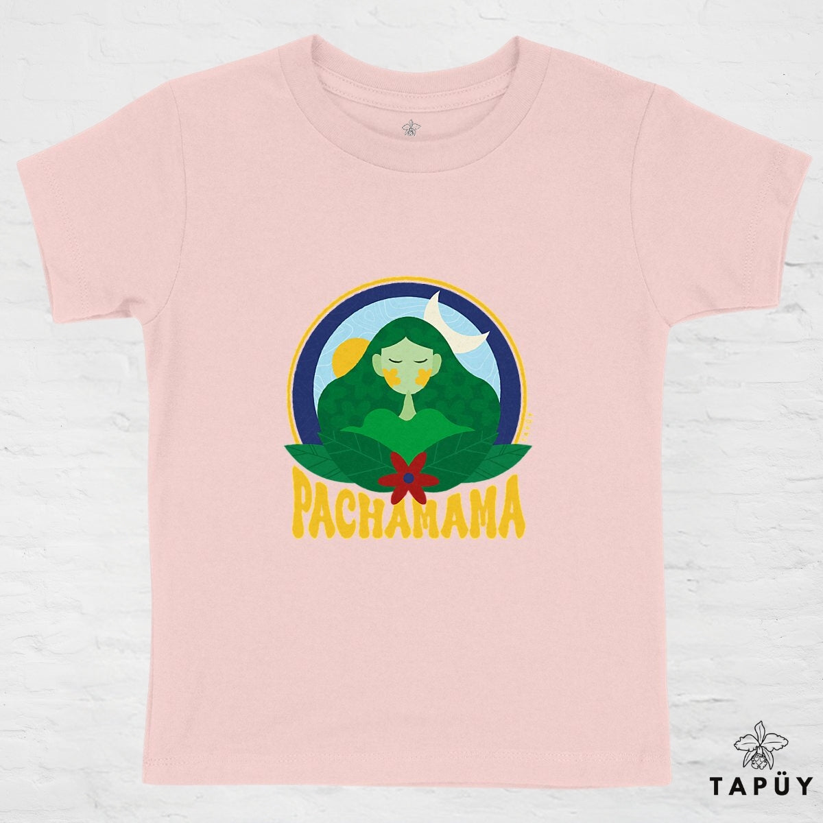 T-Shirt Enfant Pachamama Rose / 4-6 de la marque Tapüy