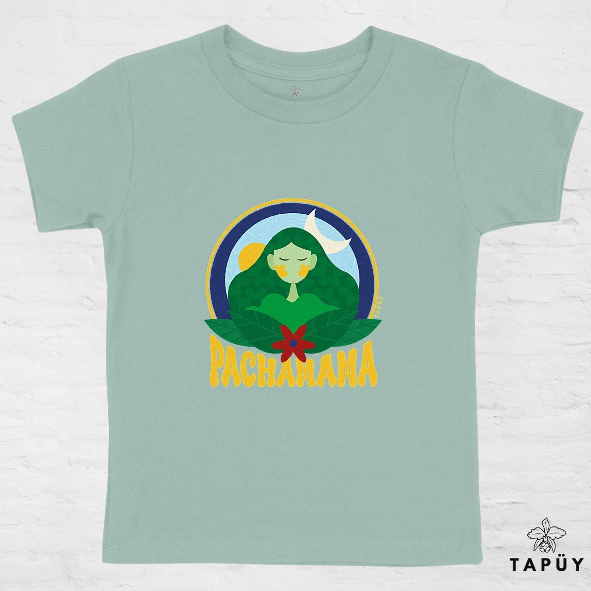 T-Shirt Enfant Pachamama Vert / 4-6 de la marque Tapüy