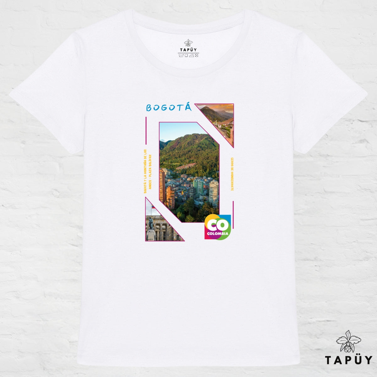 T-Shirt Femme Capital Bogotá Blanc / XS de la marque Tapüy