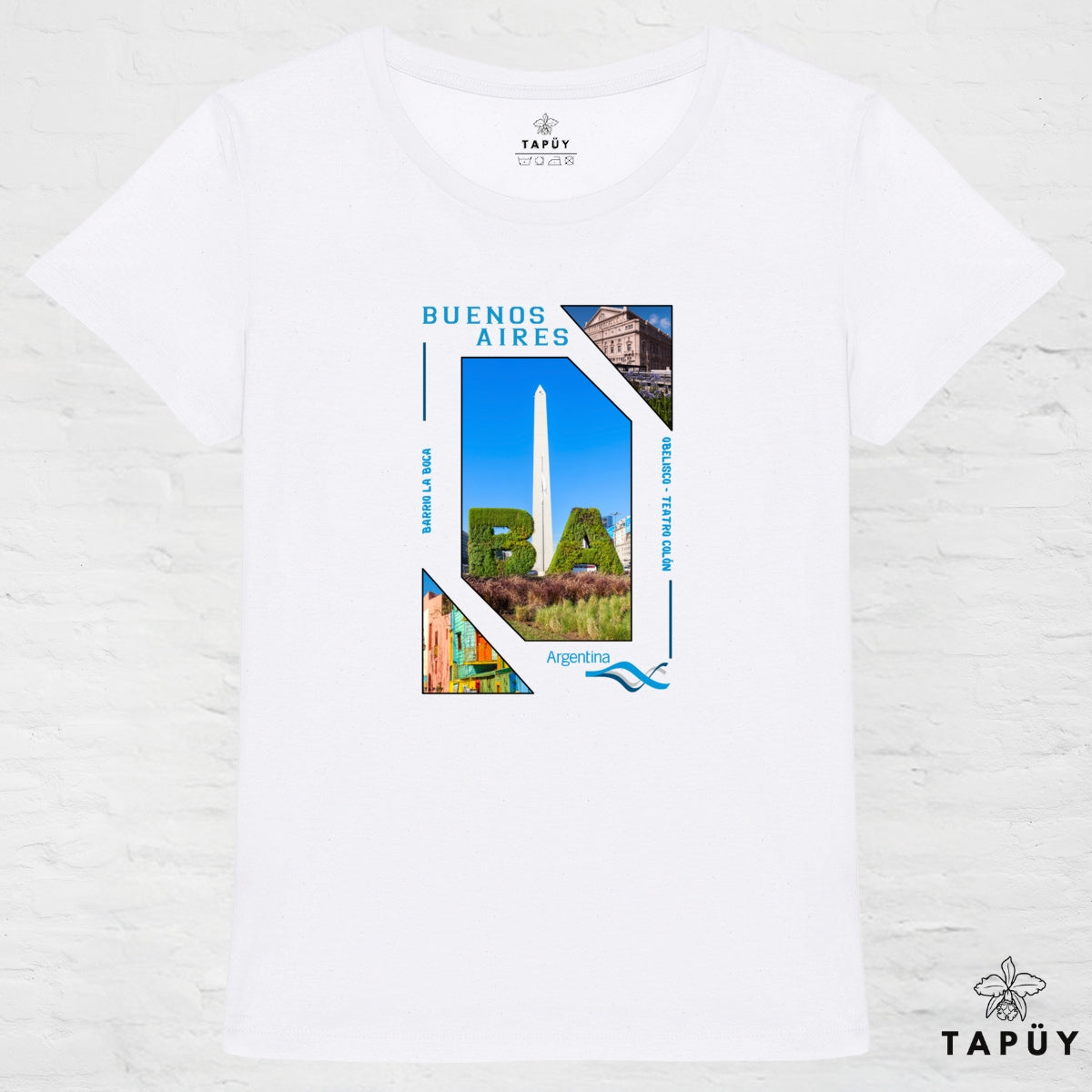 T-Shirt Femme Capital Buenos Aires Blanc / XS de la marque Tapüy