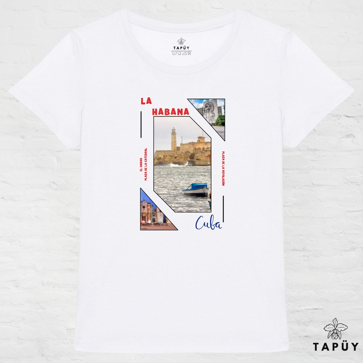 T-Shirt Femme Capital La Habana Blanc / XS de la marque Tapüy