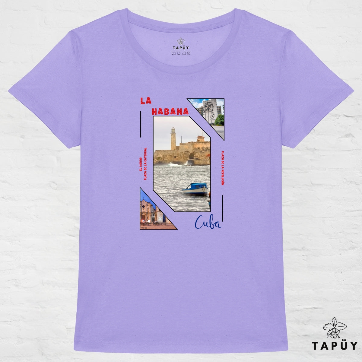 T-Shirt Femme Capital La Habana Lavande / XS de la marque Tapüy