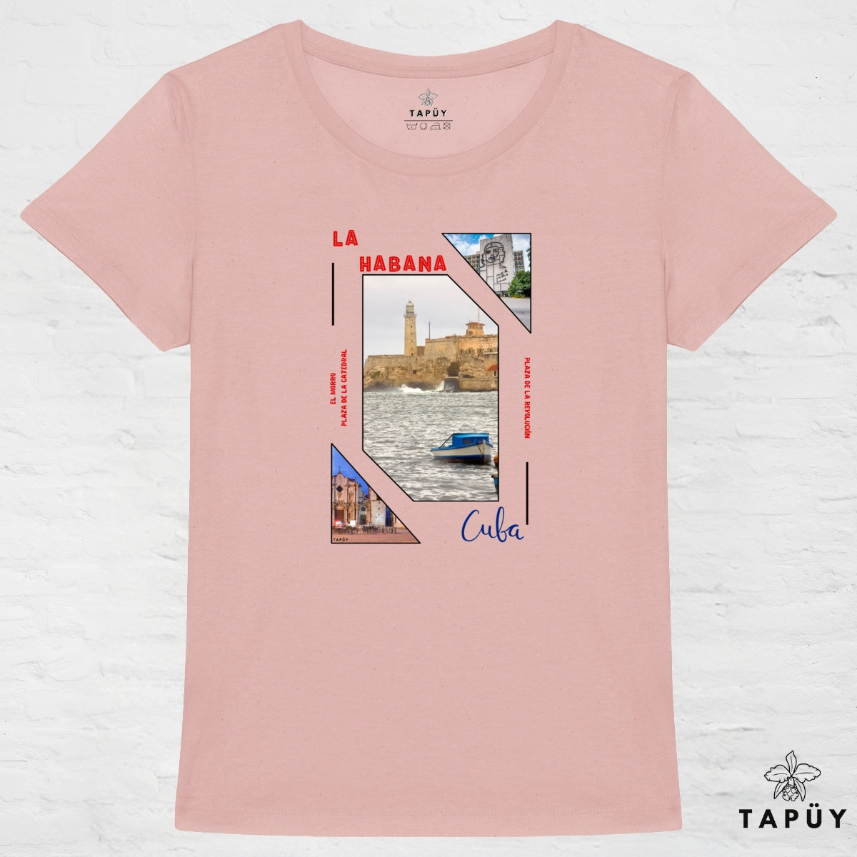 T-Shirt Femme Capital La Habana Rose / XS de la marque Tapüy