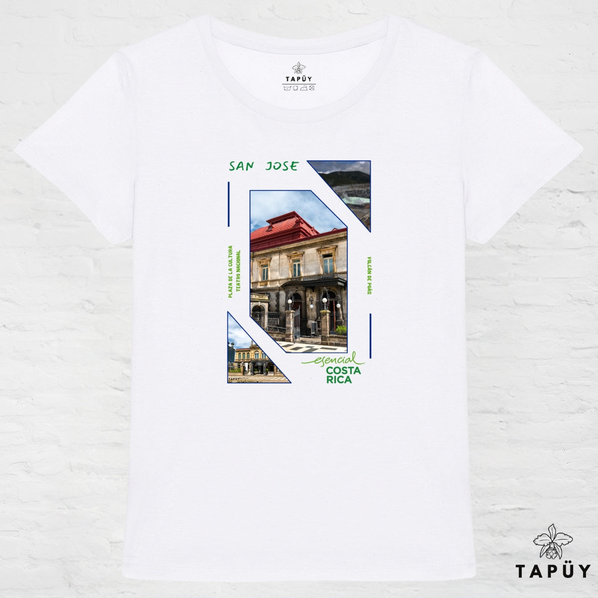 T-Shirt Femme Capital San José Blanc / XS de la marque Tapüy