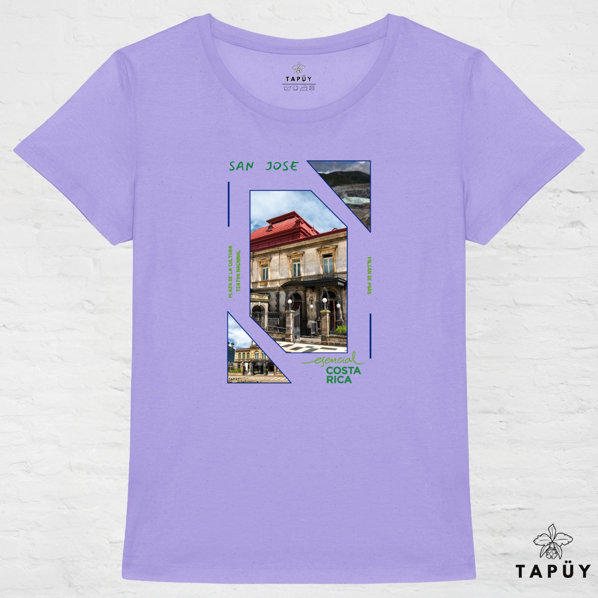 T-Shirt Femme Capital San José Lavande / XS de la marque Tapüy