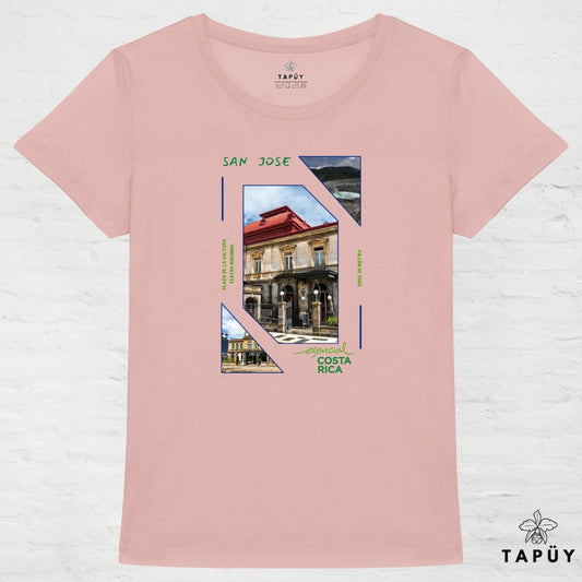 T-Shirt Femme Capital San José Rose / XS de la marque Tapüy