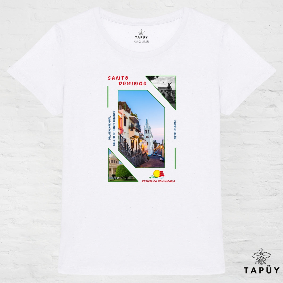 T-Shirt Femme Capital Santo Domingo Blanc / XS de la marque Tapüy