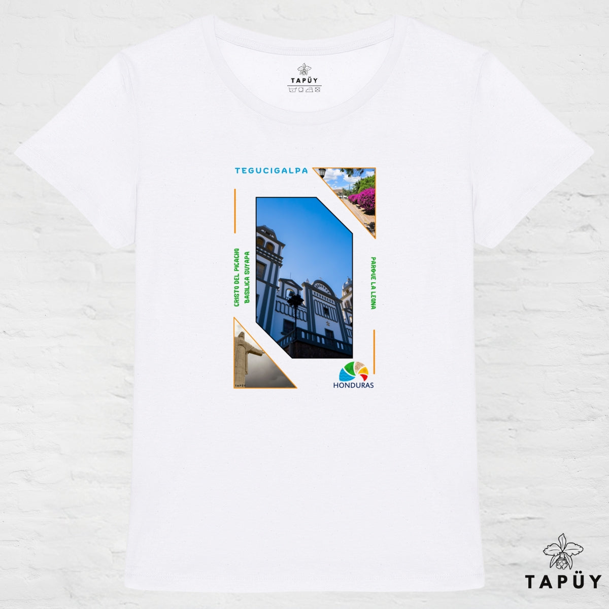 T-Shirt Femme Capital Tegucigalpa Blanc / XS de la marque Tapüy