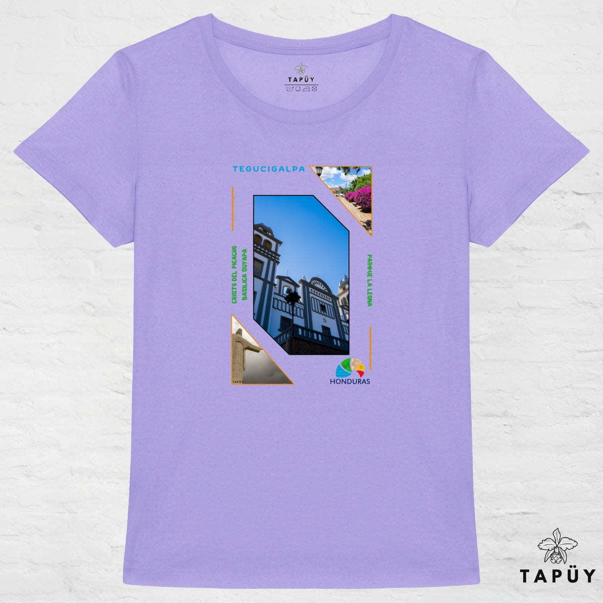 T-Shirt Femme Capital Tegucigalpa Lavande / XS de la marque Tapüy