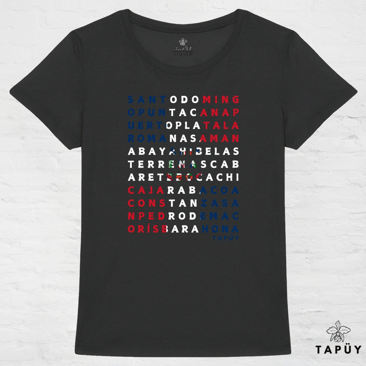 T-Shirt Femme Ciudades de República Dominicana Noir / XS de la marque Tapüy