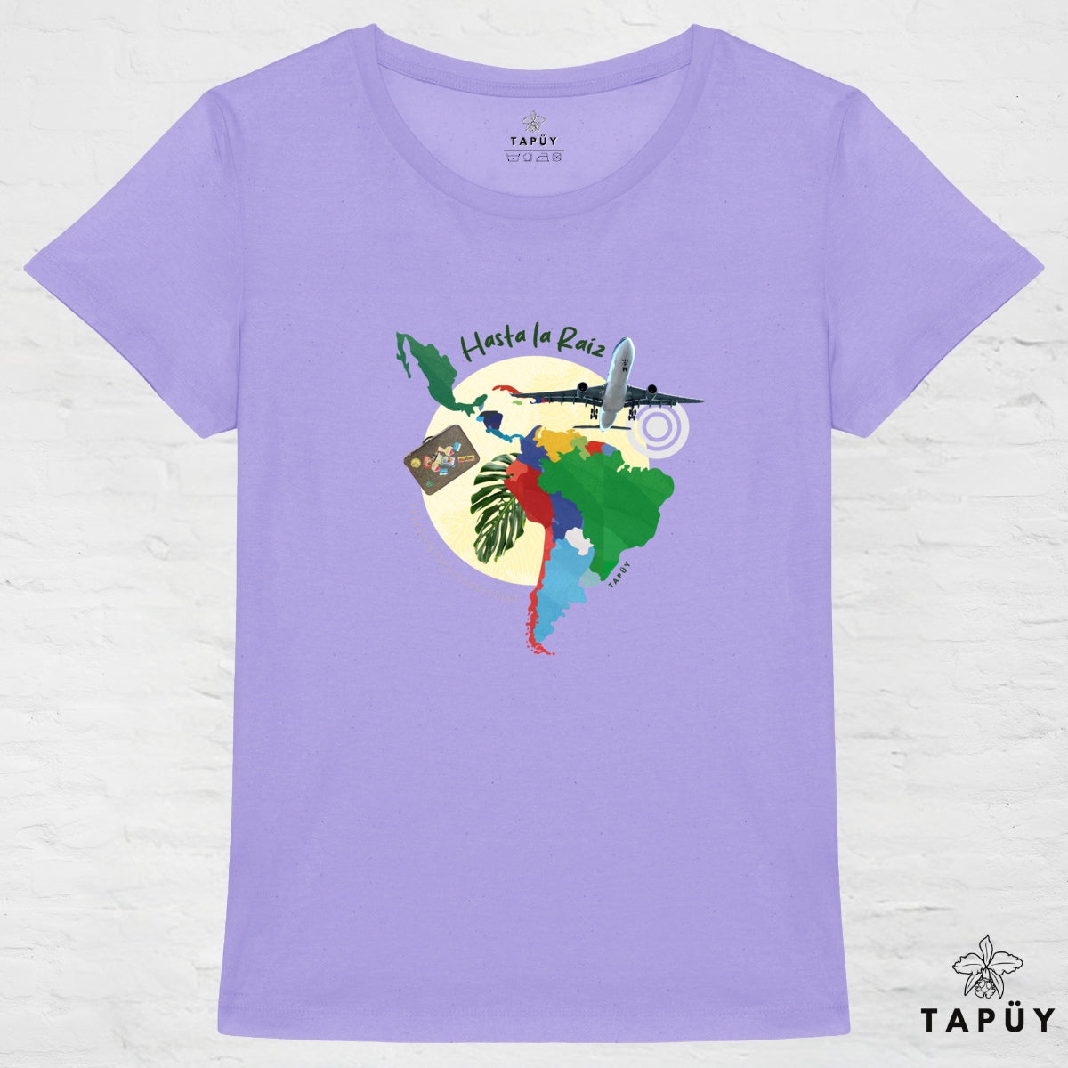 T-Shirt Femme Hasta La Raíz Lavande / XS de la marque Tapüy