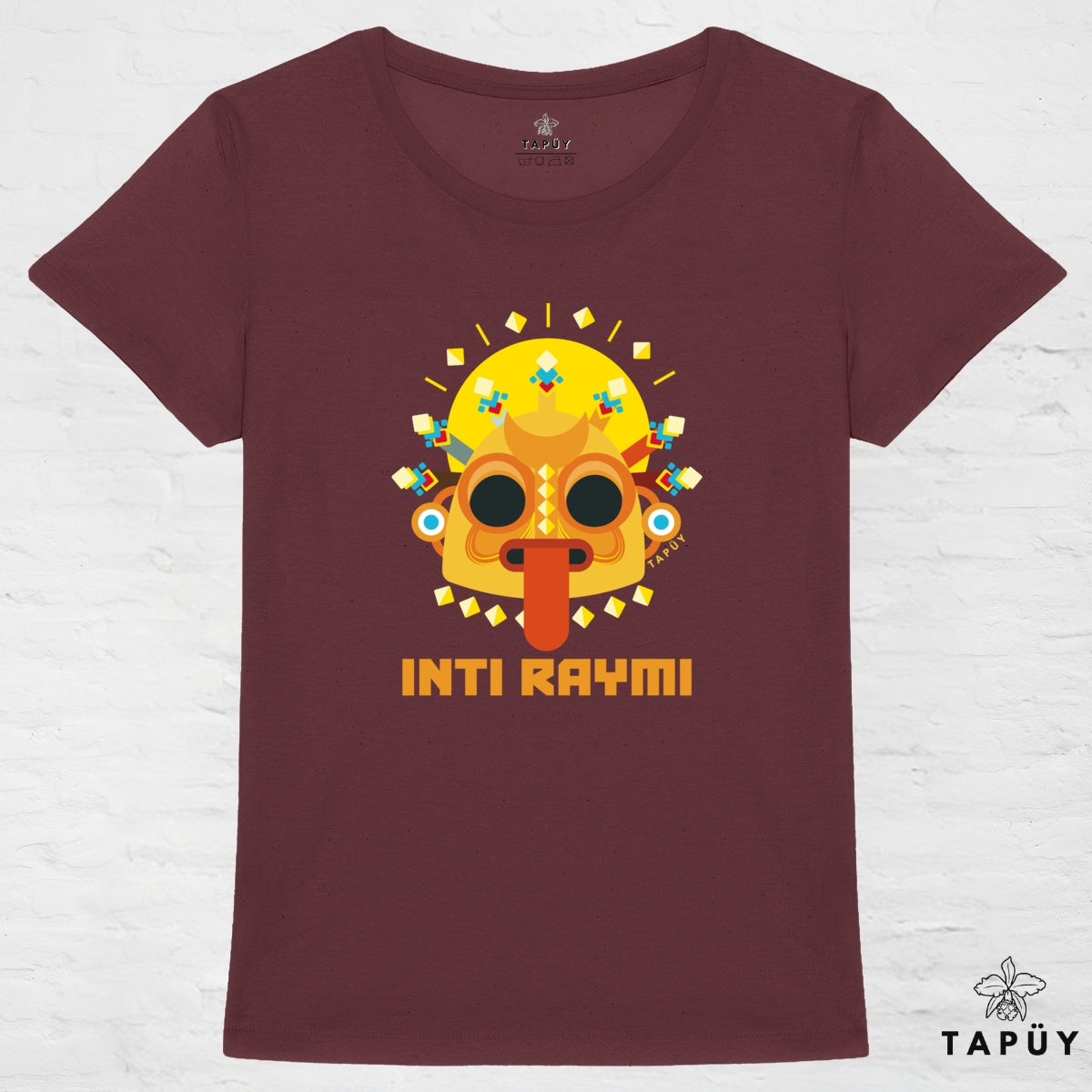 T-Shirt Femme Inti Raymi Bordeaux / XS de la marque Tapüy