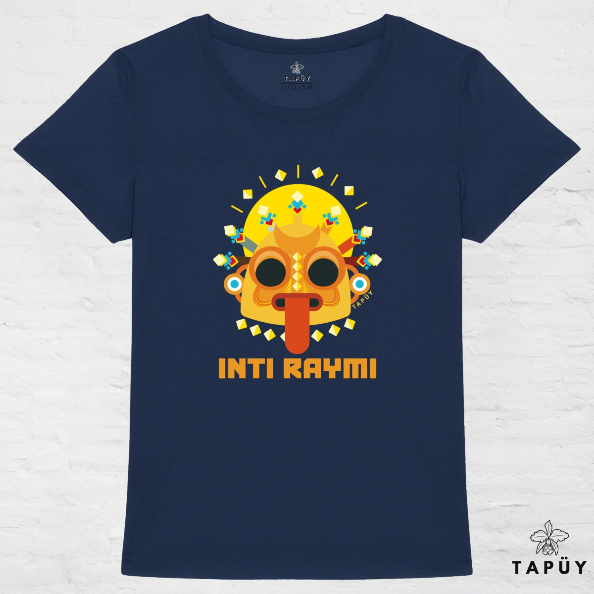 T-Shirt Femme Inti Raymi Bleu Marine / XS de la marque Tapüy