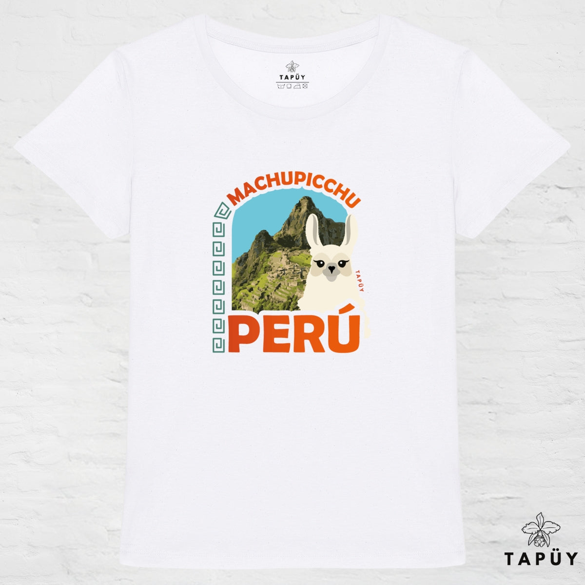 T-Shirt Femme Machu Picchu Blanc / XS de la marque Tapüy