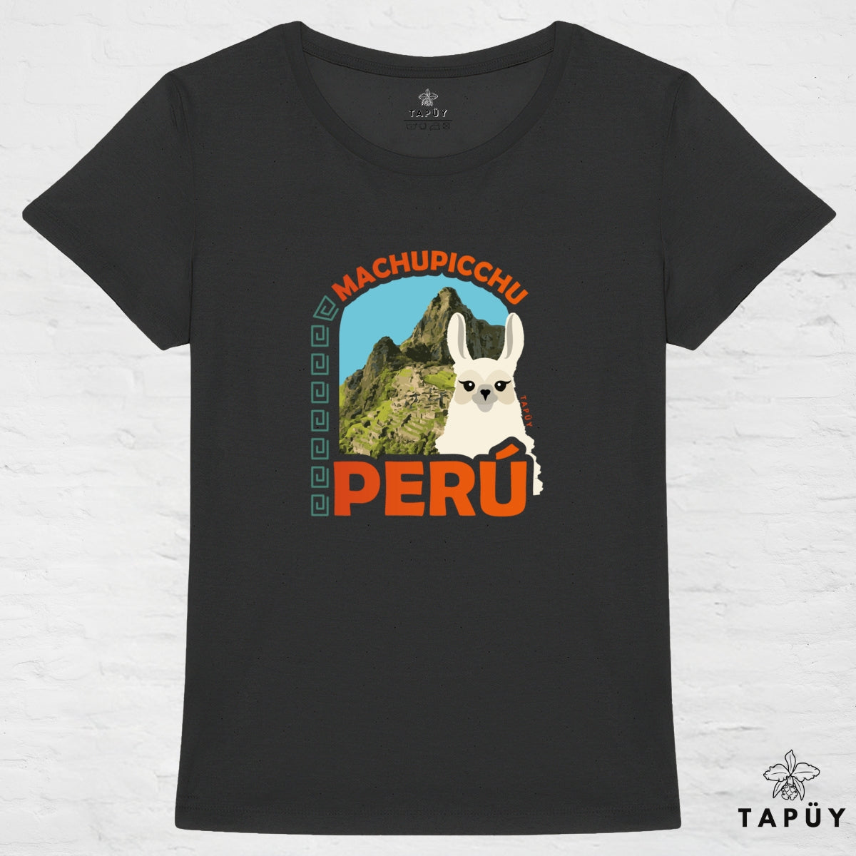 T-Shirt Femme Machu Picchu Noir / XS de la marque Tapüy