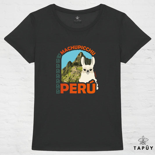 T-Shirt Femme Machu Picchu Noir / XS de la marque Tapüy