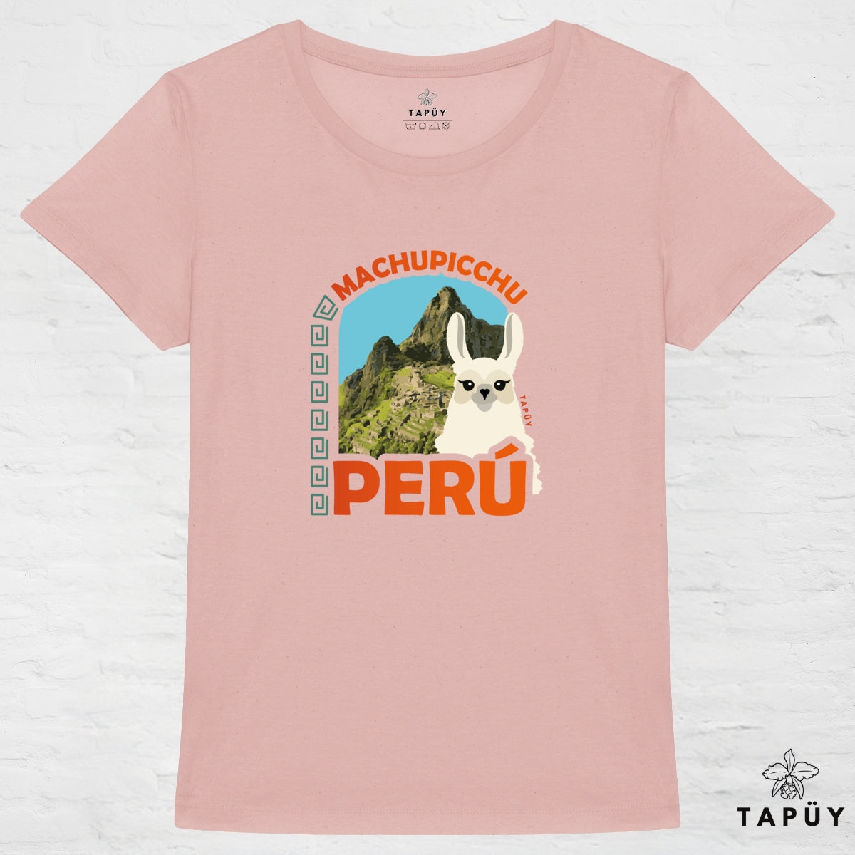 T-Shirt Femme Machu Picchu Rose / XS de la marque Tapüy