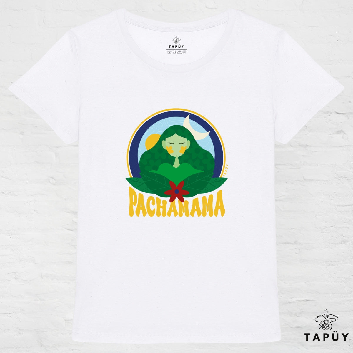 T-Shirt Femme Pachamama Blanc / XS de la marque Tapüy