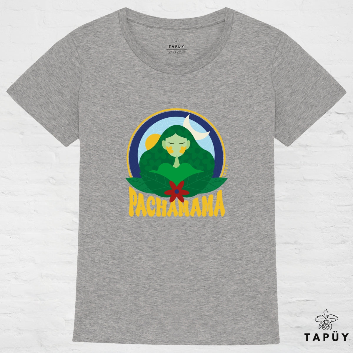 T-Shirt Femme Pachamama Gris / XS de la marque Tapüy