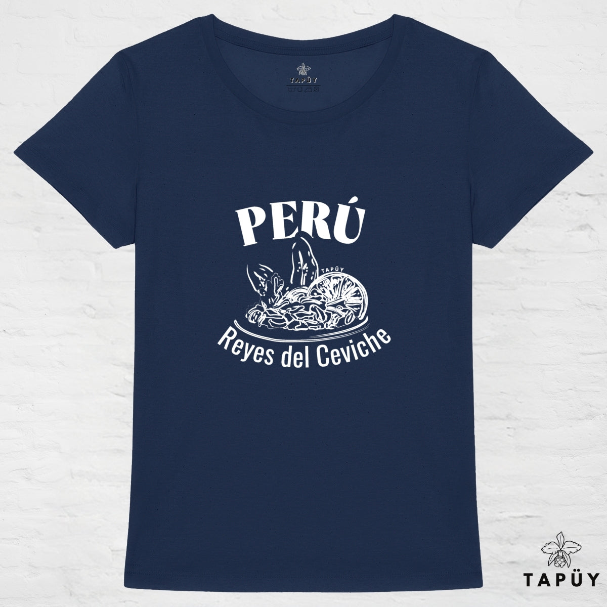 T-Shirt Femme Reyes del Ceviche Marine / XS de la marque Tapüy