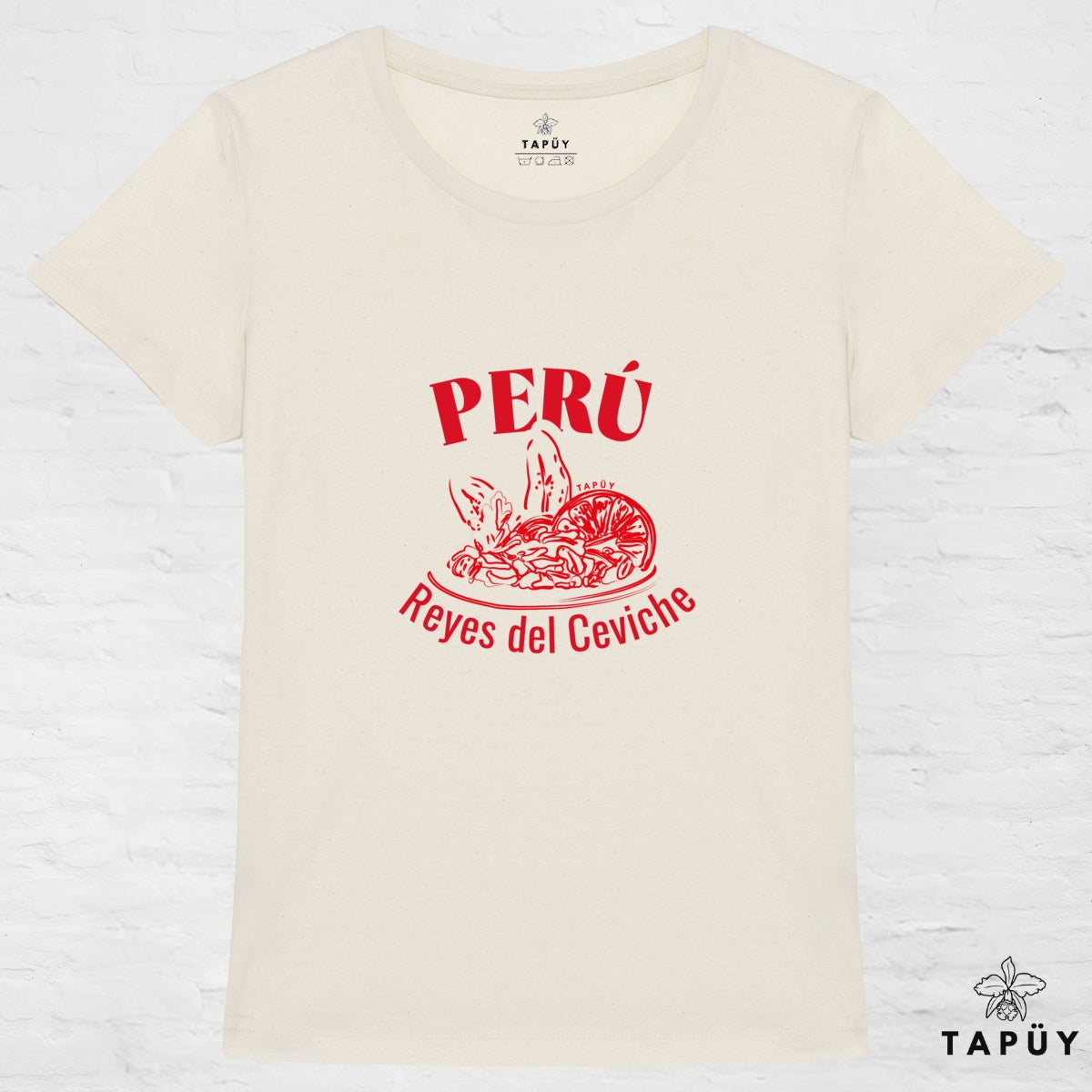 T-Shirt Femme Reyes del Ceviche Naturel / XS de la marque Tapüy