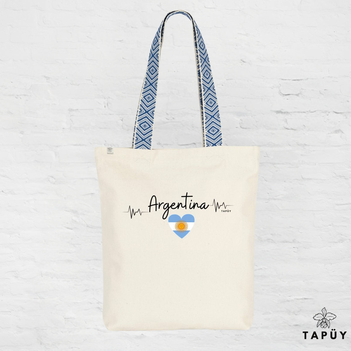 Tote bag I Love Argentina Bleu de la marque Tapüy