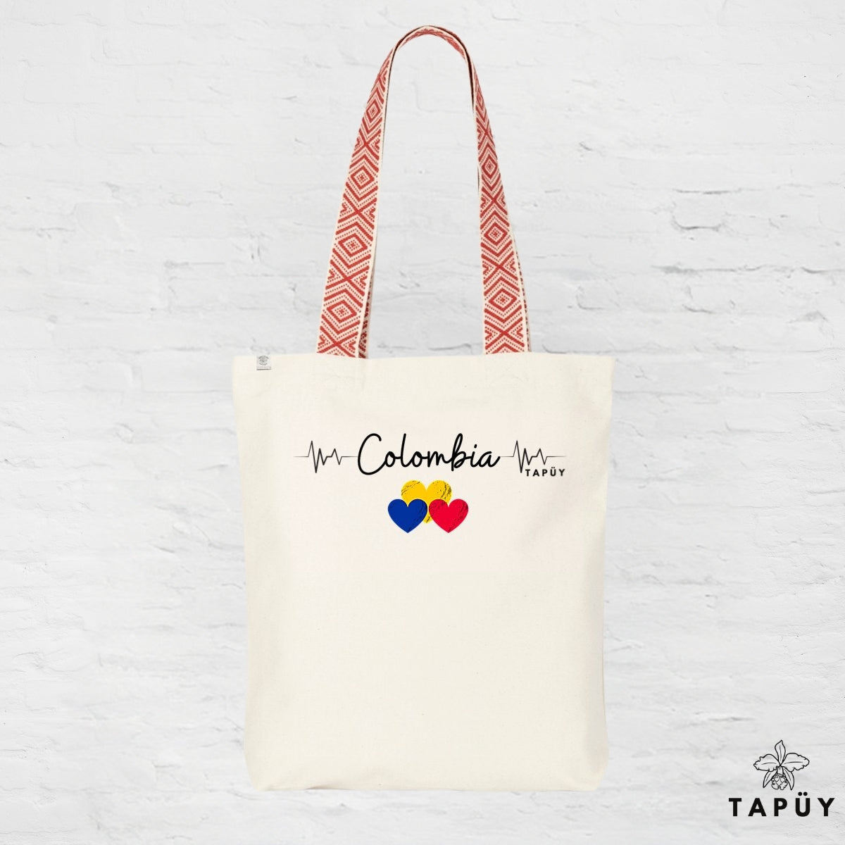 Tote bag I Love Colombia Rouge de la marque Tapüy