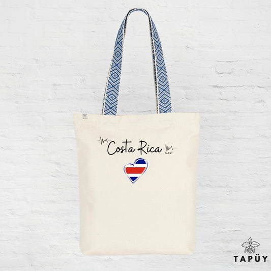 Tote bag I Love Costa Rica Bleu de la marque Tapüy