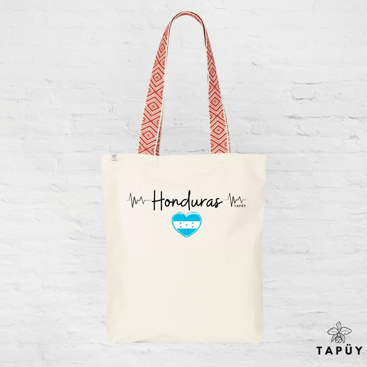 Tote bag I Love Honduras Rouge de la marque Tapüy