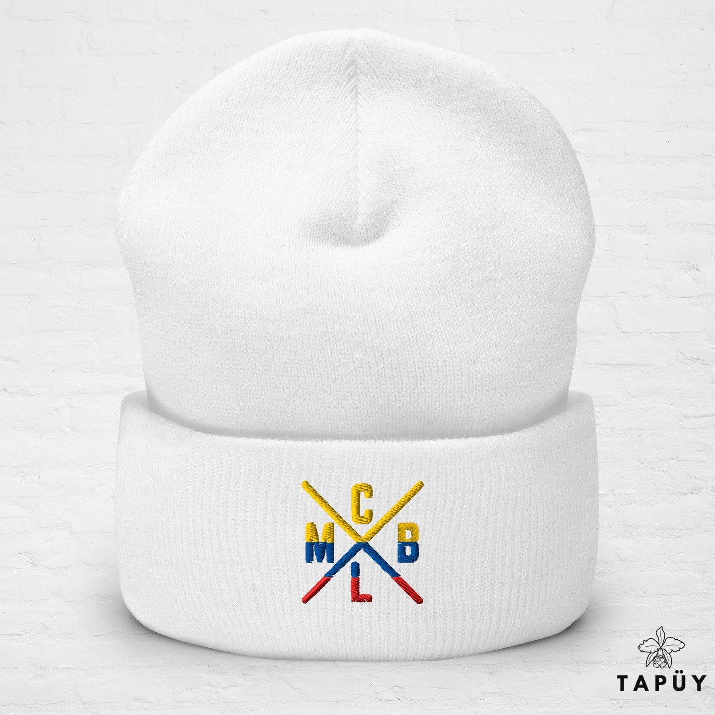 Bonnet Colombie - CLMB Blanc de la marque Tapüy