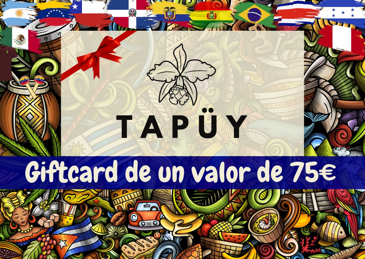 Carte cadeau d'une valeur de 75 euros de la marque Tapüy