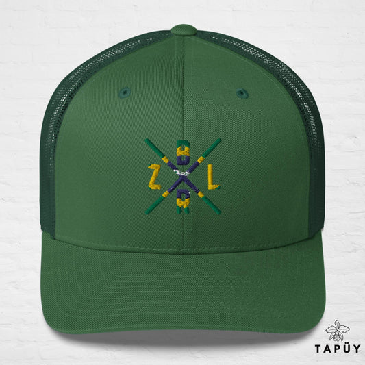 Casquette Trucker Brésil - BRZL Vert de la marque Tapüy