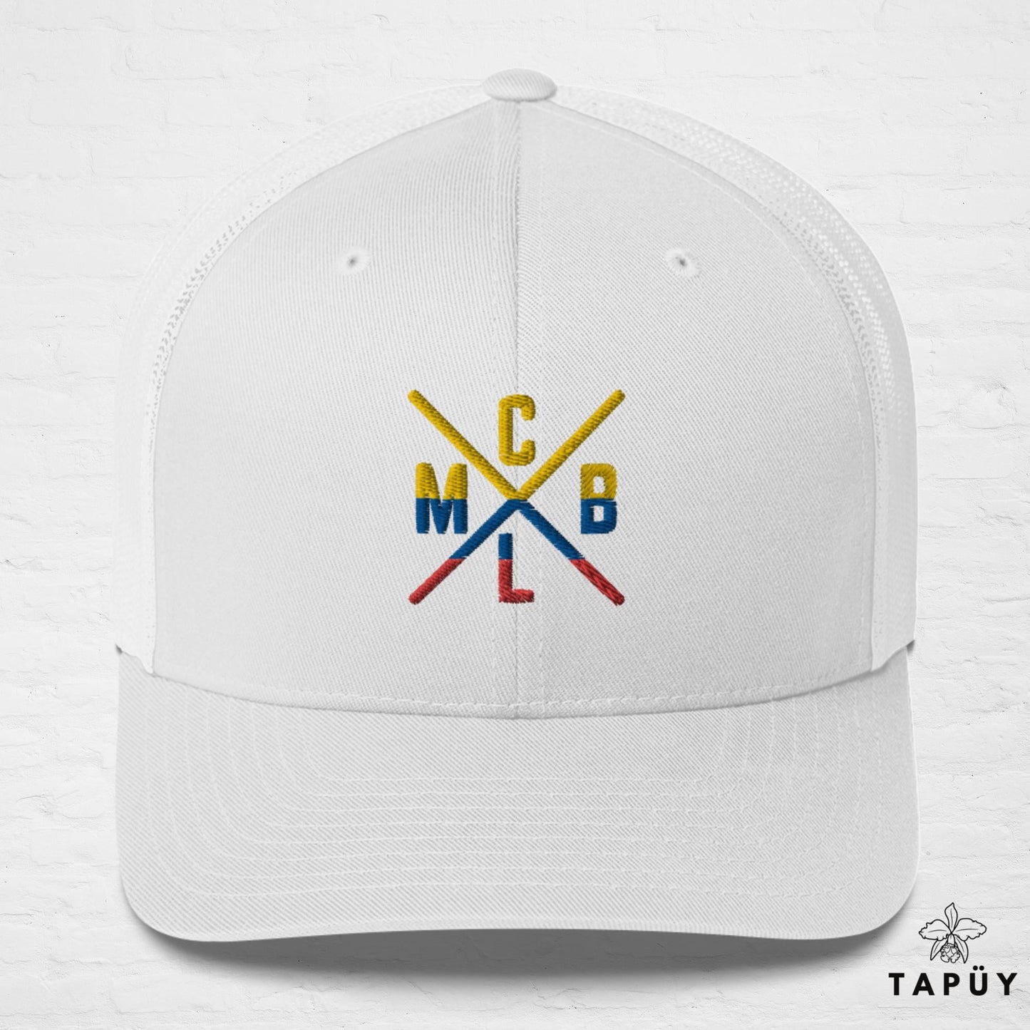 Casquette Trucker Colombie - CLMB Blanc de la marque Tapüy