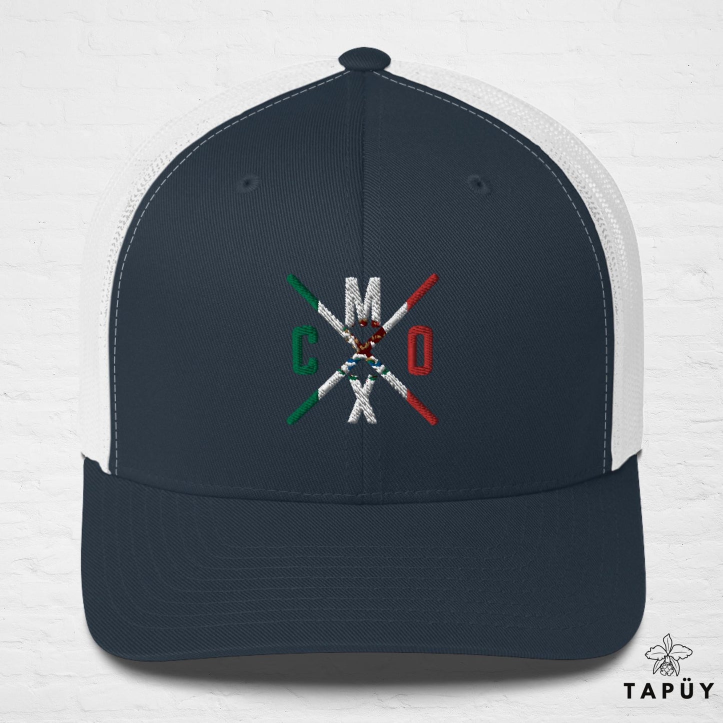 Casquette Trucker Mexique - MXCO Bleu Marine / Blanc de la marque Tapüy