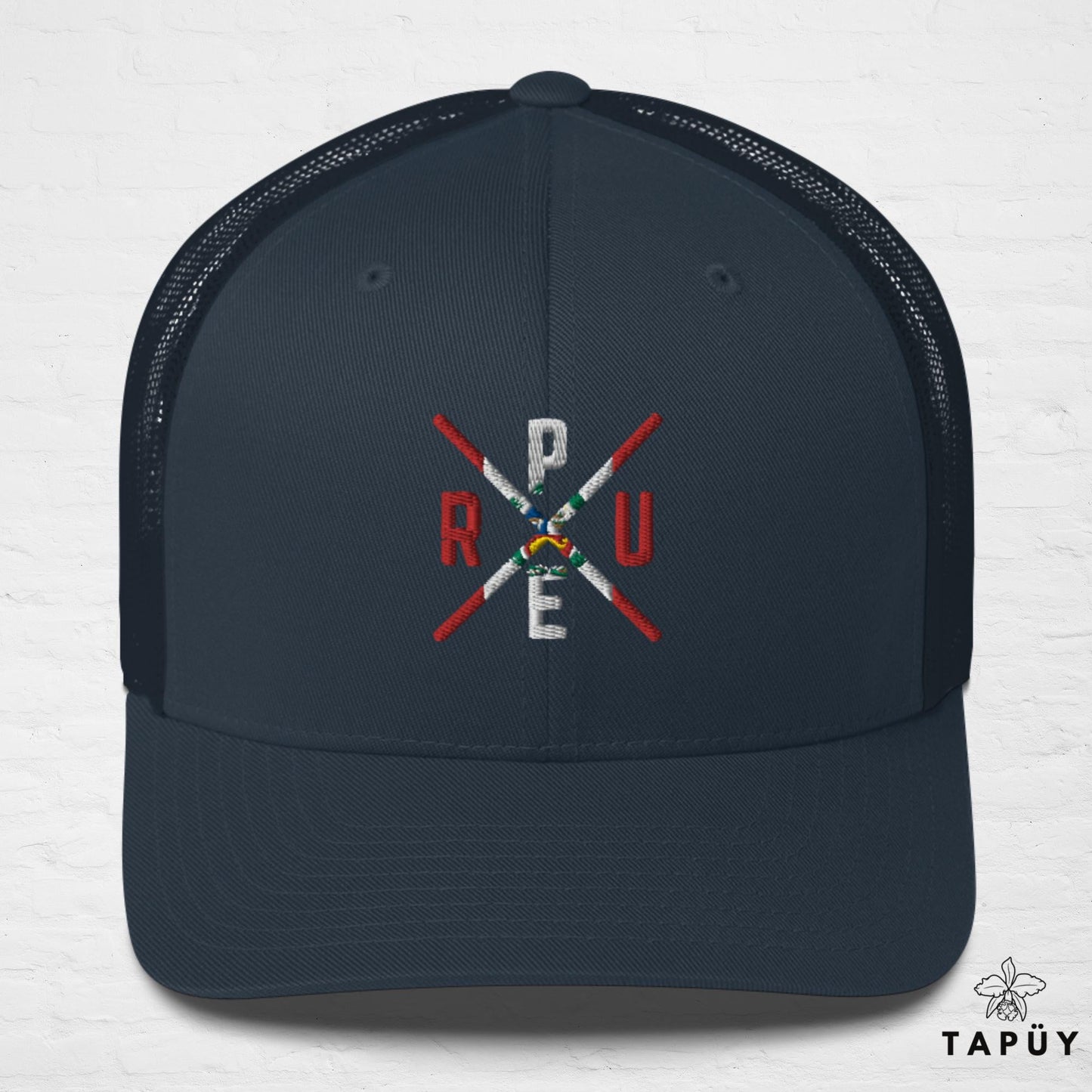 Casquette Trucker Pérou - PERU Bleu Marine de la marque Tapüy