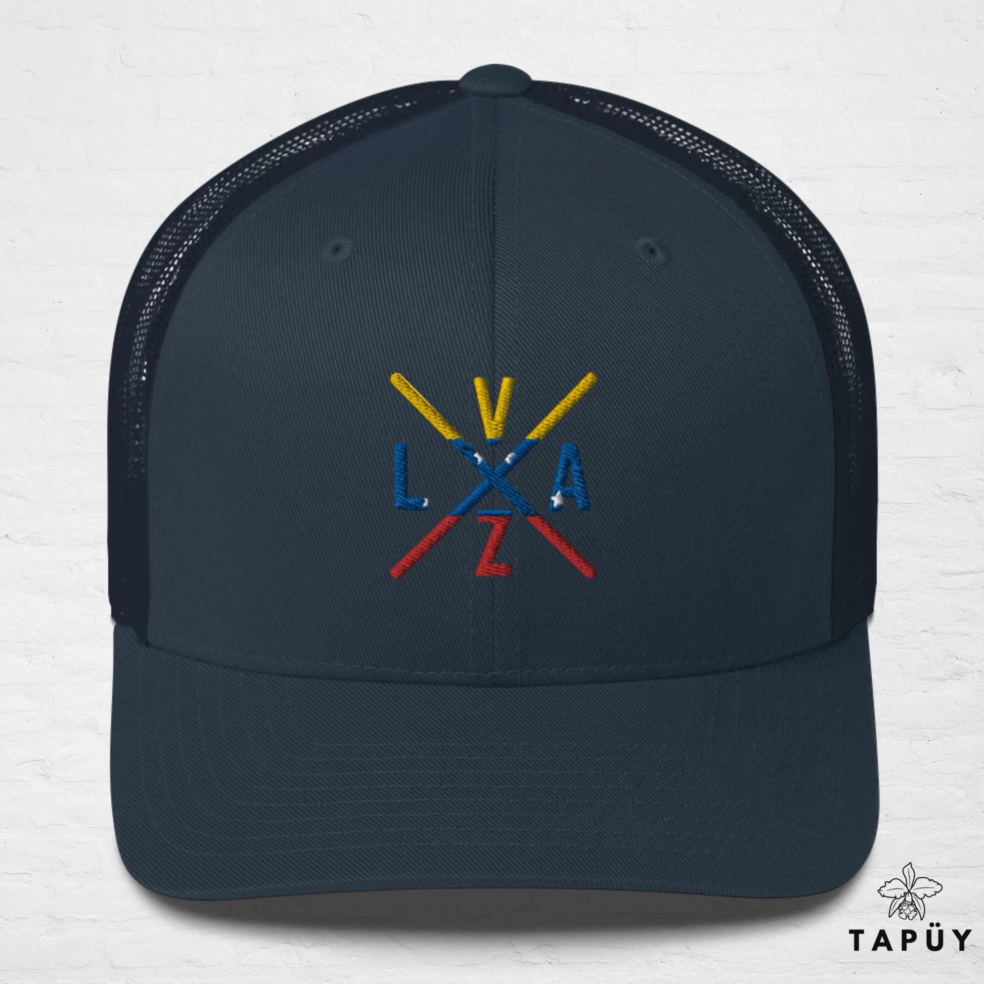 Casquette Trucker Venezuela - VZLA Bleu Marine de la marque Tapüy