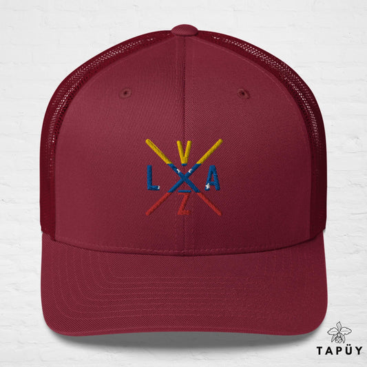 Casquette Trucker Venezuela - VZLA Bordeaux de la marque Tapüy