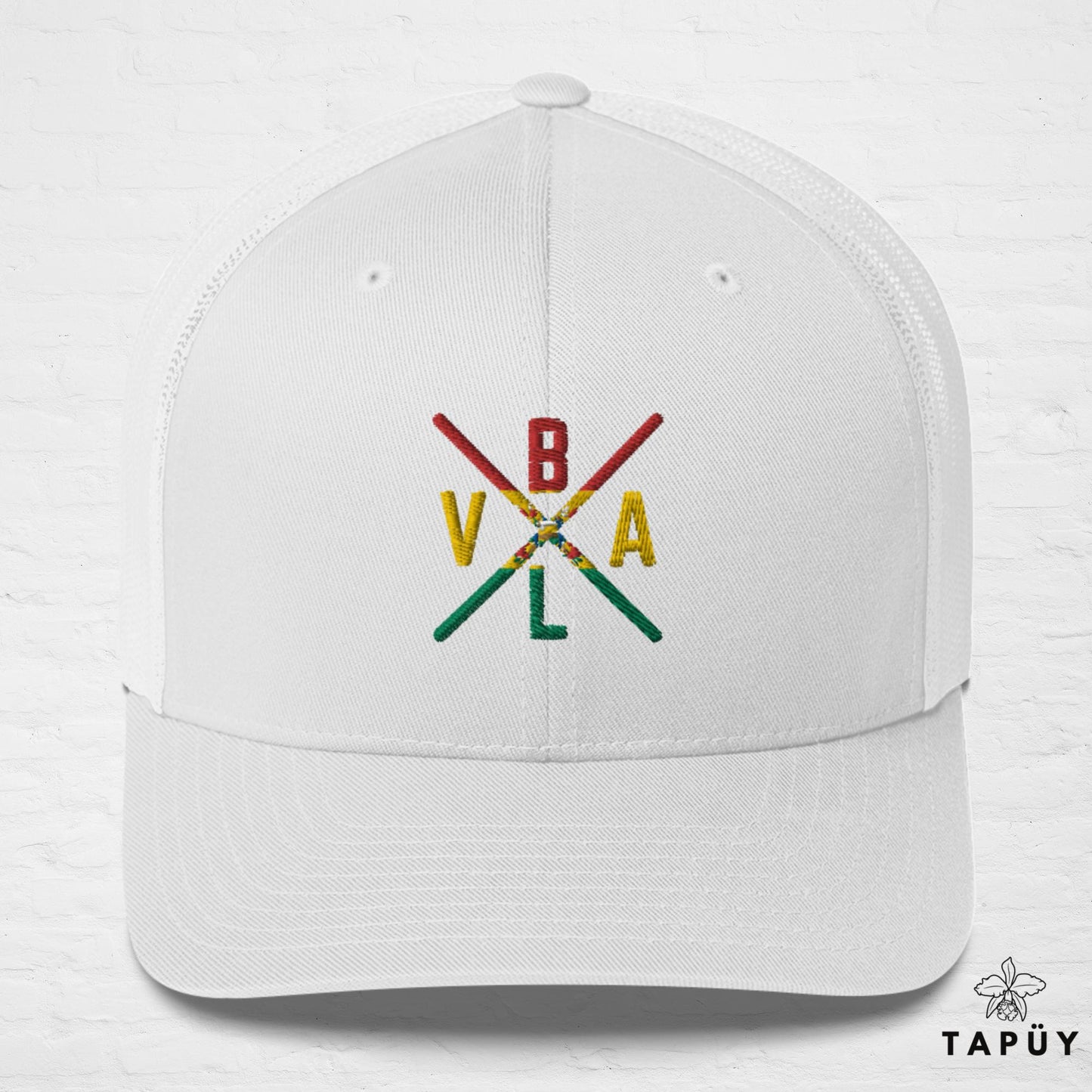 Casquette Trucker Bolivie - BLVA Blanc de la marque Tapüy